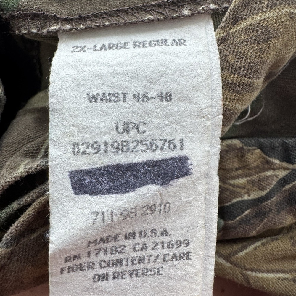 Vintage Y2K Commander Men's 2XL Waist 46-48 Hunting Camo Cargo Pants Adjustable - Picture 3 of 13